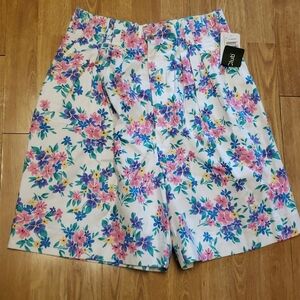 Vintage NWT Hunt Club floral walking shorts 12